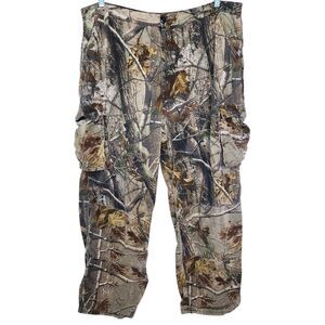 Walls Realtree AP Camo Cargo Pants Mens XL Regular Hunting Fishing 100% Cotton